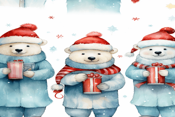 Christmas Bear Background: Festive Design Review