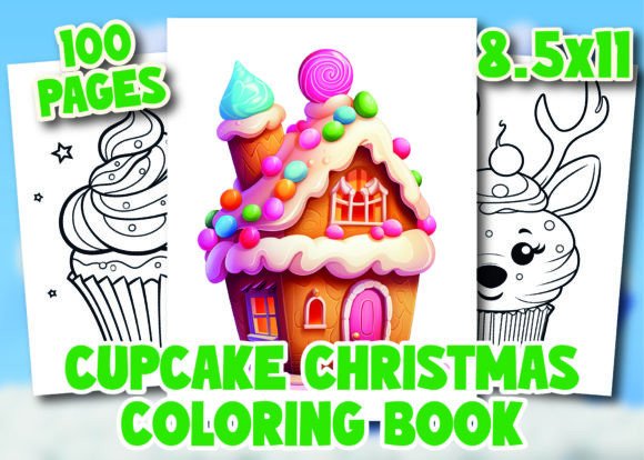 Christmas Cupcake Coloring Pages for Kid Review
