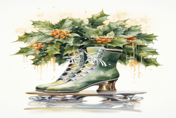 Christmas Skate Background for Branding