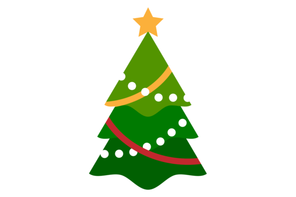 Christmas Tree Icon: Winter Holiday Crafts