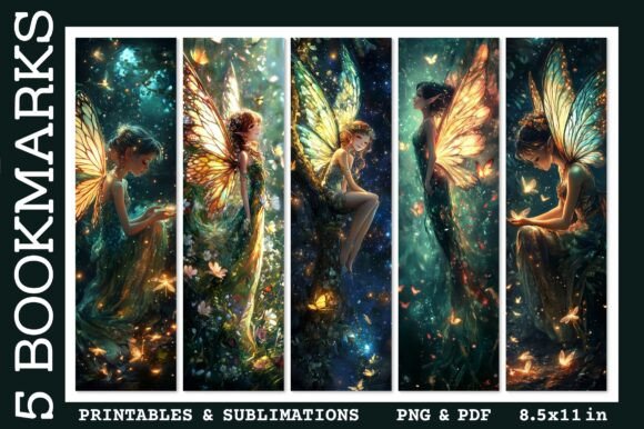 Cute Fairy Bookmarks: Anime Illustrations Review