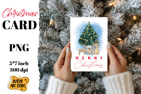 Merry Christmas Card: Tree Wa Illustrations Review