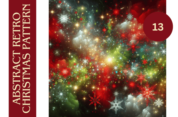 Retro Abstract Christmas Pattern No.13: Backgrounds for Sellers