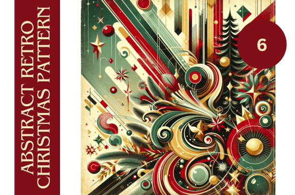 Retro Abstract Christmas Pattern No.6: Backgrounds Review
