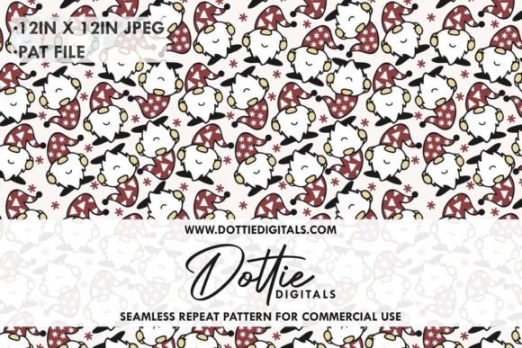 Review: Christmas Gnomes Seamless Pattern for Holiday Designs