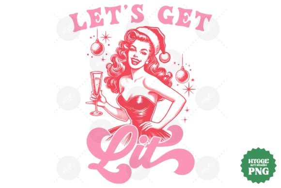 Reviewing Christmas Girl Vintage Let s Get Lit PNG Illustrations