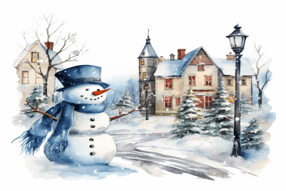 Reviewing Christmas Snowman Background for Crafters