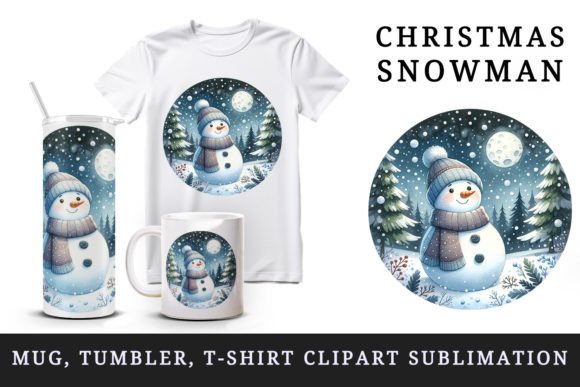 Reviewing Christmas Snowman Tumbler, Mug, Clipart for Crafts