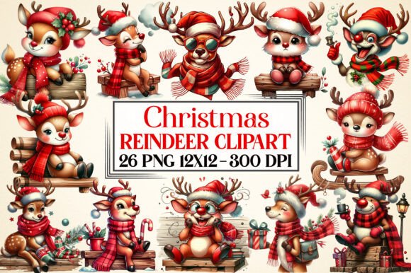 Reviewing the Christmas Reindeer Clipart Set for Stitch