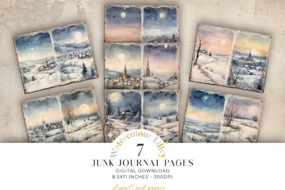 Reviewing Winter Christmas Junk Journal BiFold for Stitchers