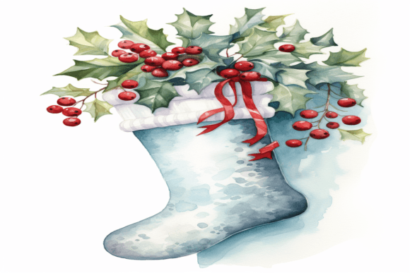 Watercolor Christmas Socks Backgrounds Review